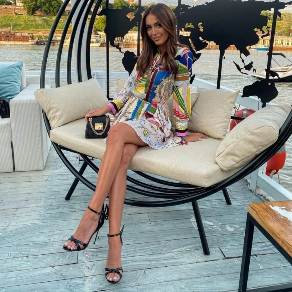 ZARA PRINTED MINI DRESS Medium - Picture 13 of 13